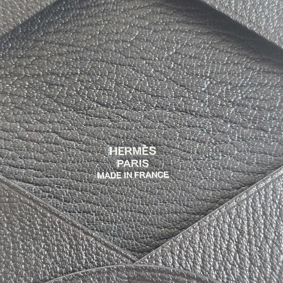 Hermès Calvi Card Holder Noir Chevre Mysore HERMES
