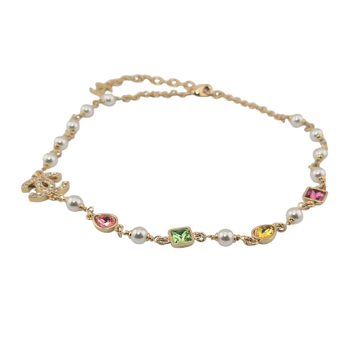 Chanel CC Gold Multicoloured Necklace 2026 CHANEL