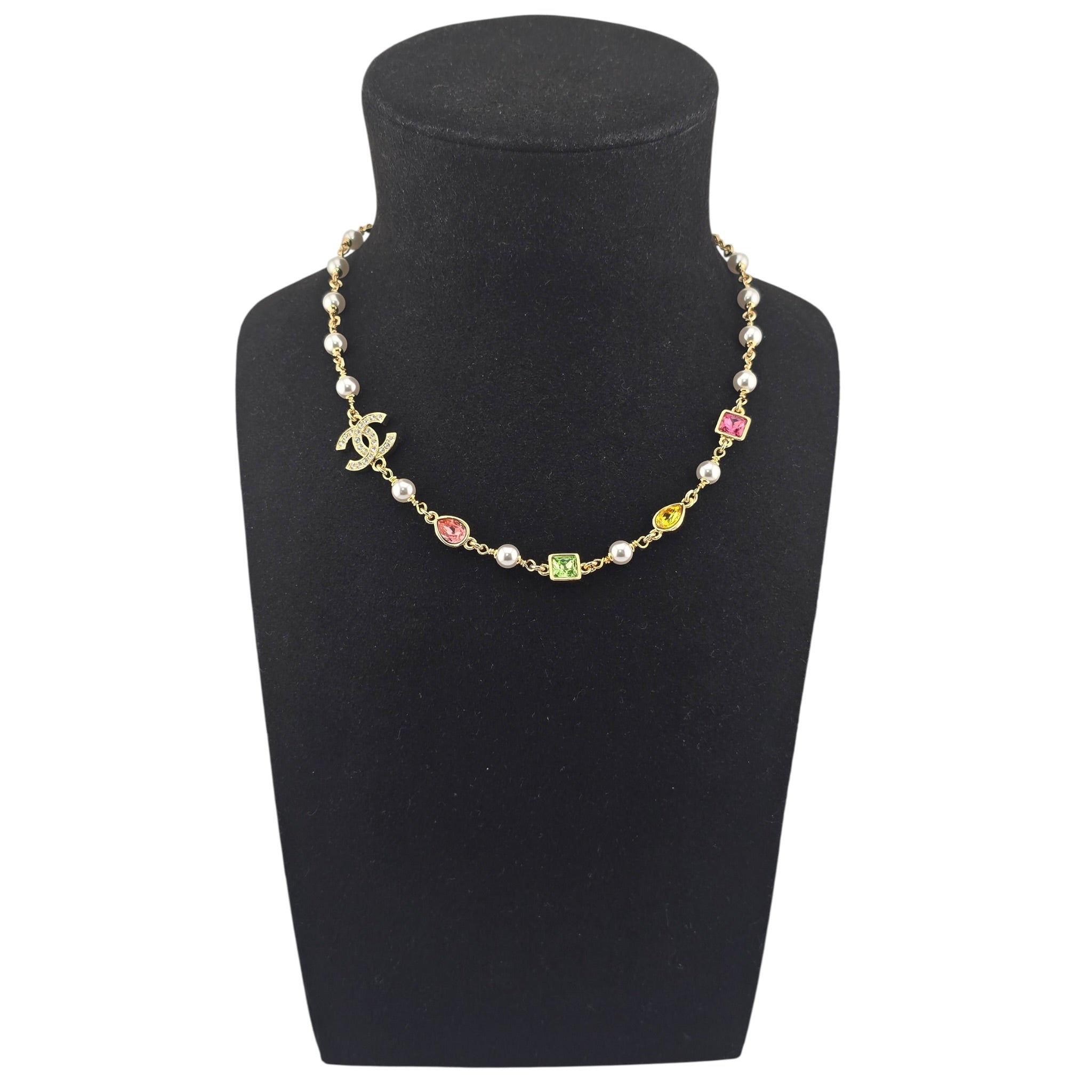 Chanel CC Gold Multicoloured Necklace 2026 CHANEL