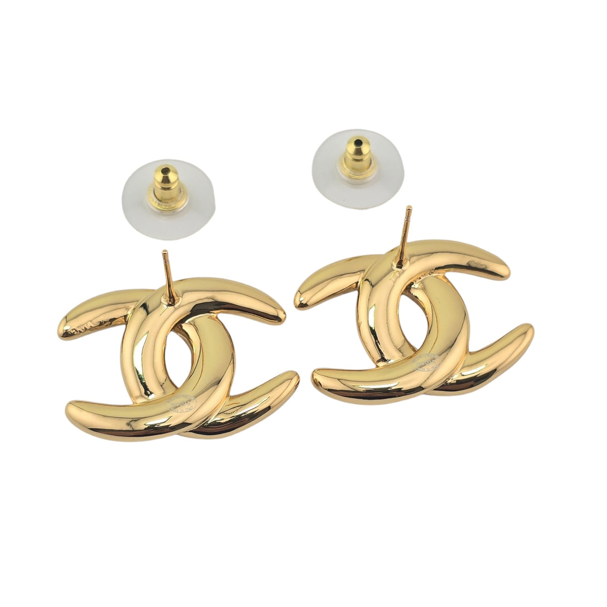 Chanel CC Gold Stud Multicoloured Crystal Earrings 2026 CHANEL