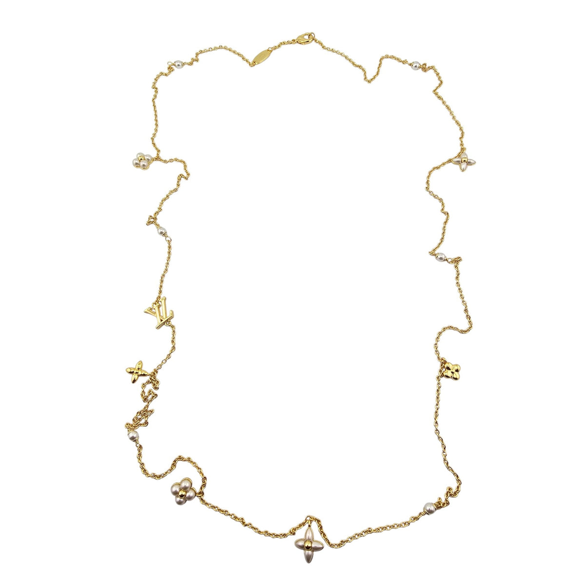 Louis Vuitton LV Floragram XS Pendant Long Necklace LOUIS VUITTON
