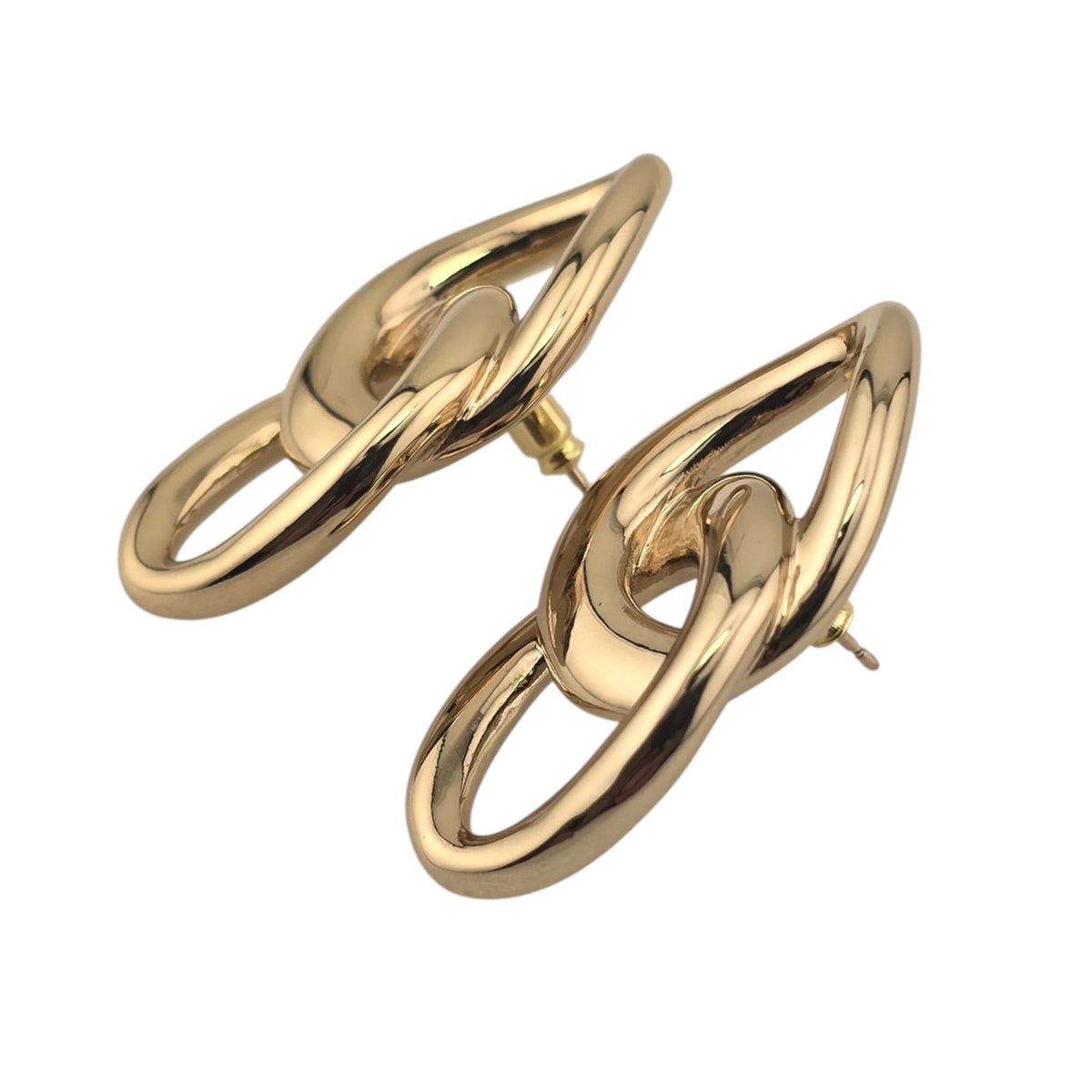 Chanel Gold CC Stud Earrings 2026 CHANEL
