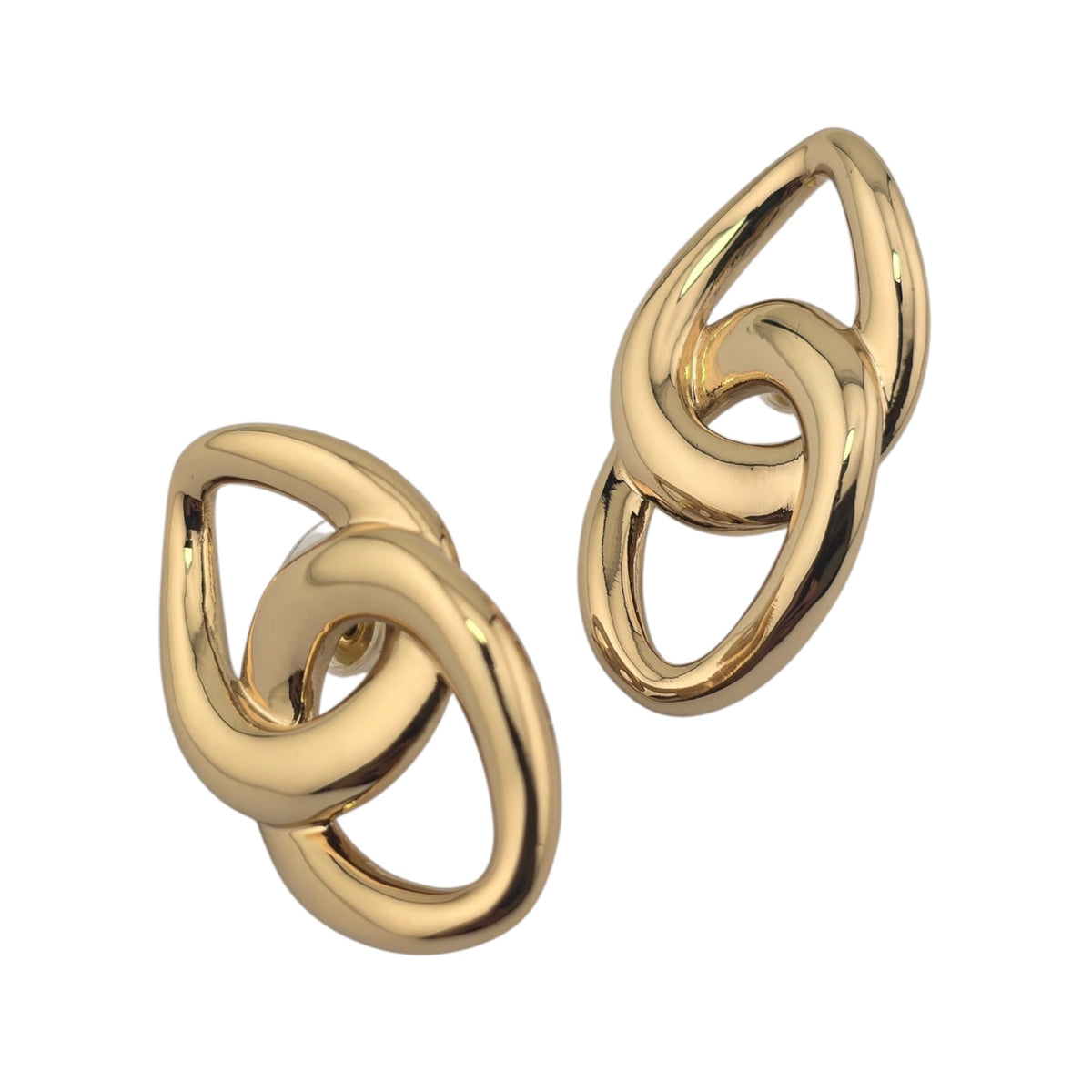 Chanel Gold CC Stud Earrings 2026 CHANEL