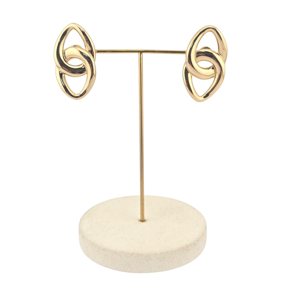 Chanel Gold CC Stud Earrings 2026 CHANEL