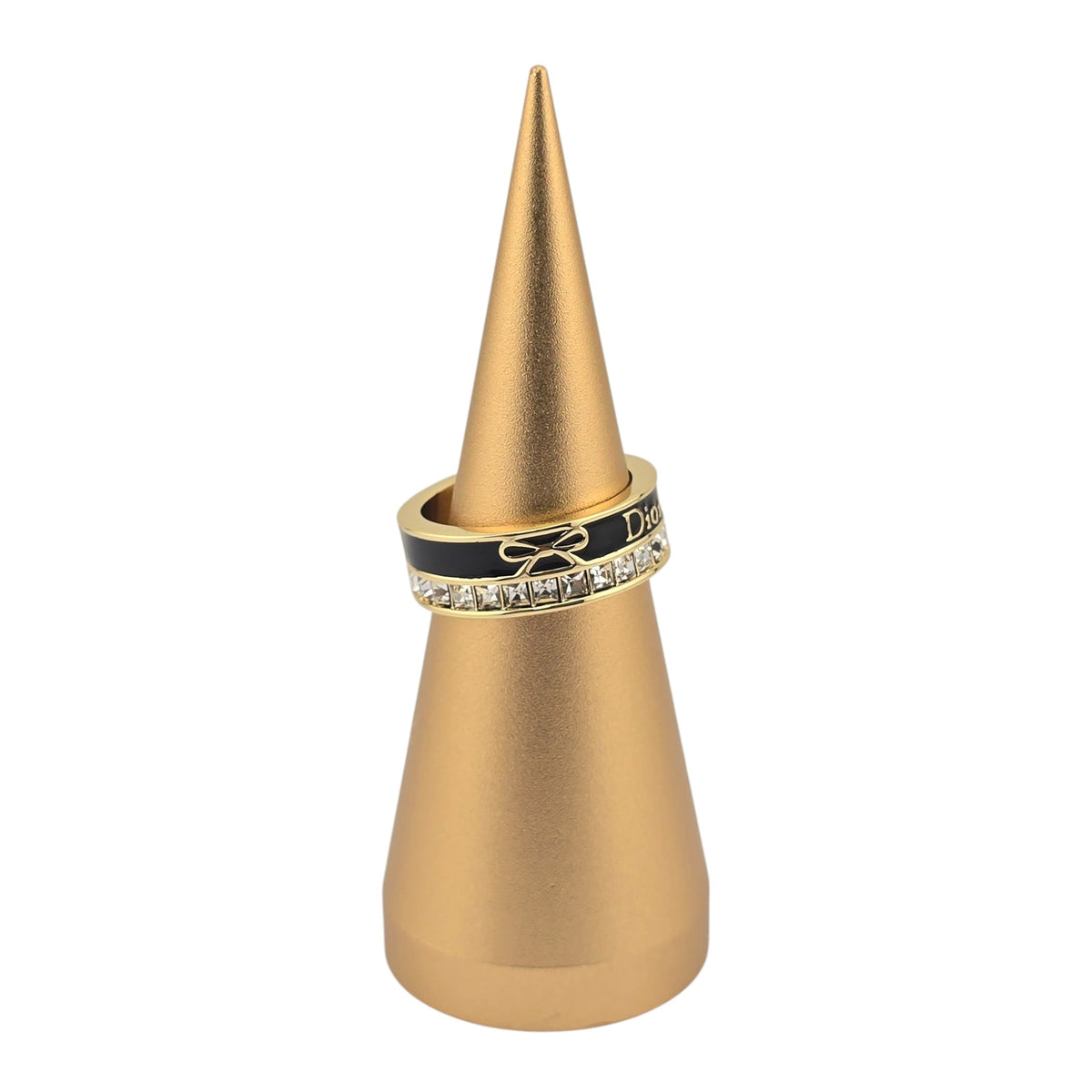 Christian Dior Night Code Gold Black Enamel Ring Bijoux Heaven