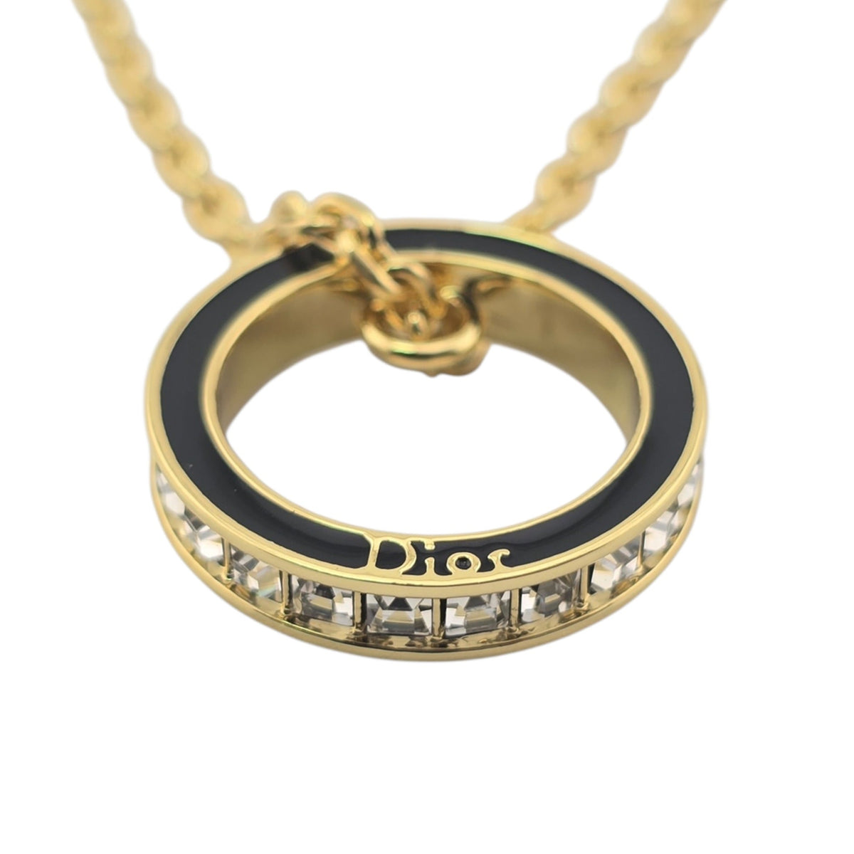 Christian Dior Night Code Black Ring Necklace DIOR