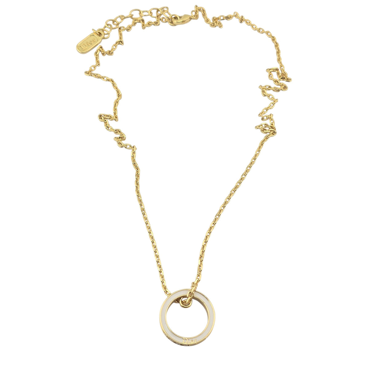 Christian Dior Night Code White Ring Necklace DIOR