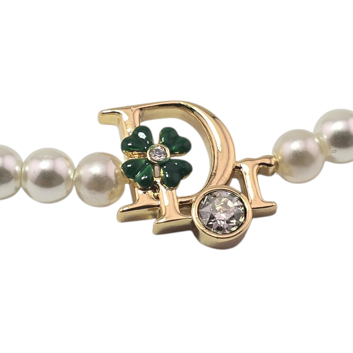 Christian Dior Precious Clover Pearl Necklace DIOR
