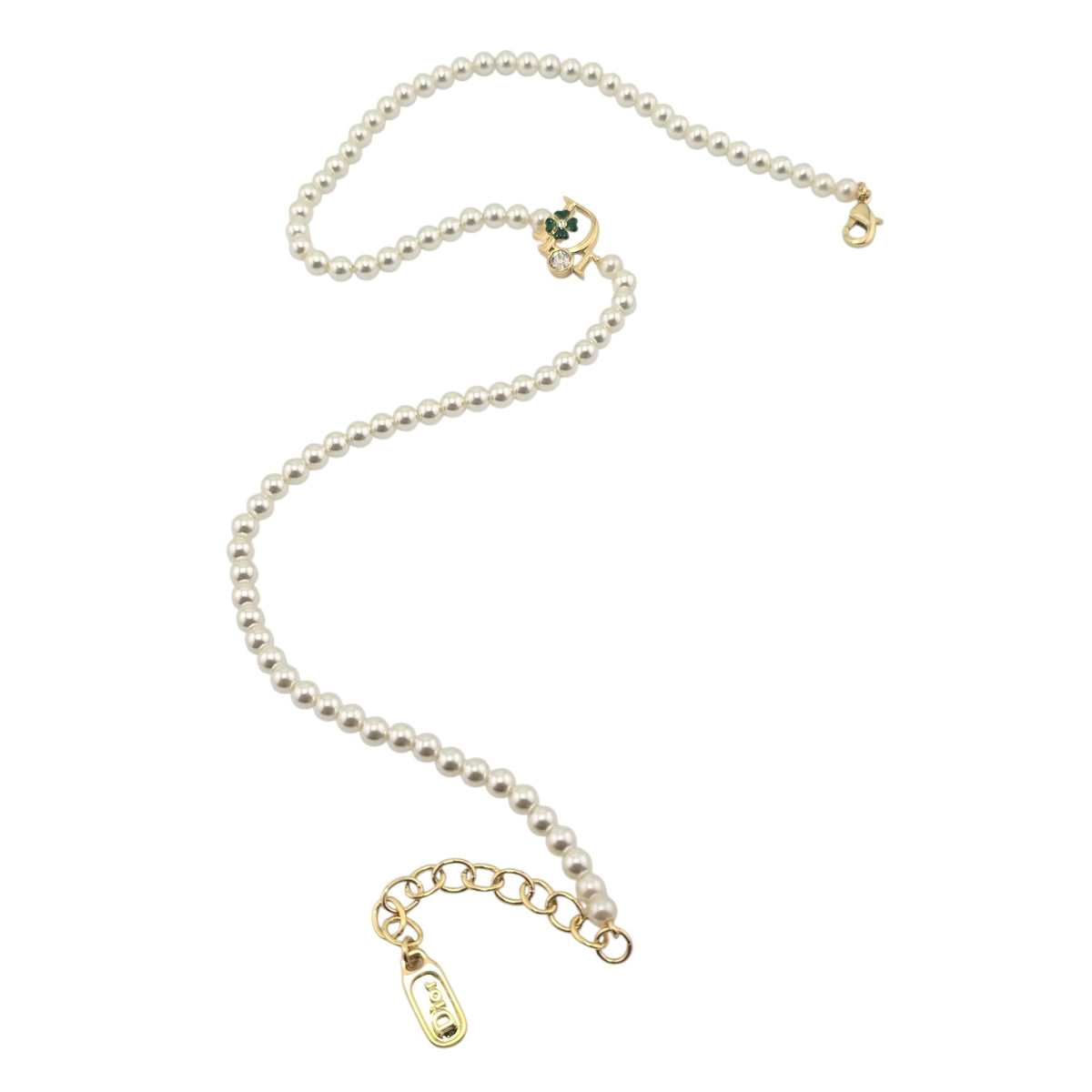 Christian Dior Precious Clover Pearl Necklace DIOR