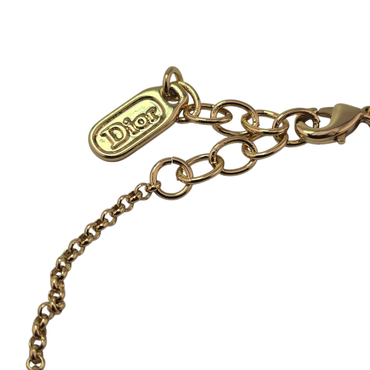 Christian Dior Precious Clover Gold Green Bracelet DIOR