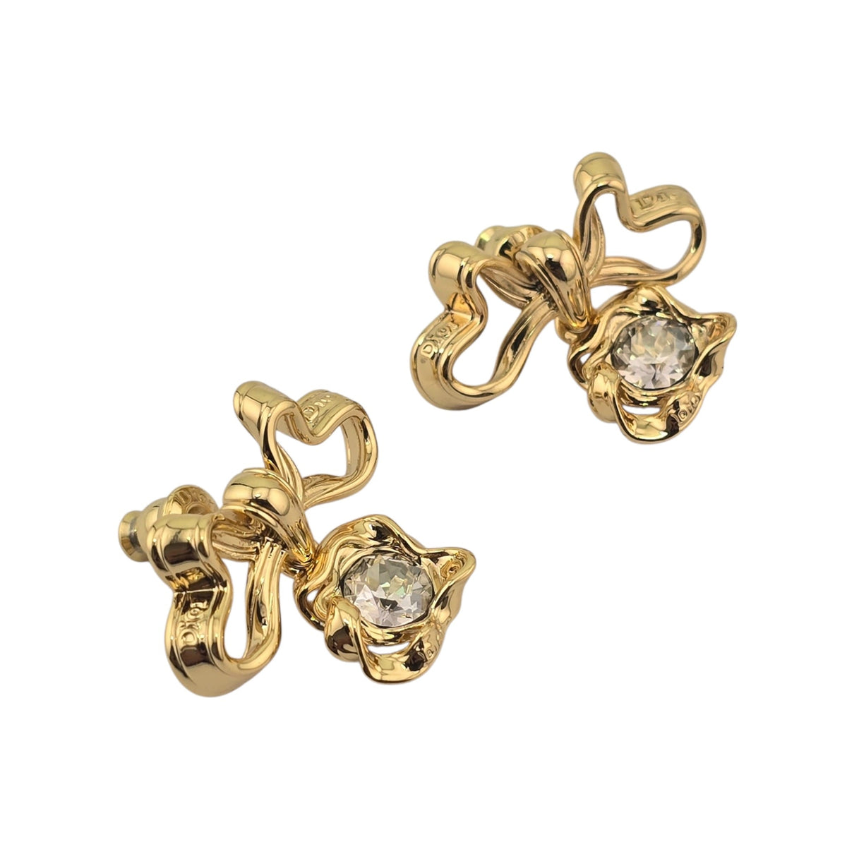Christian Dior Twisted Bow Earrings DIOR