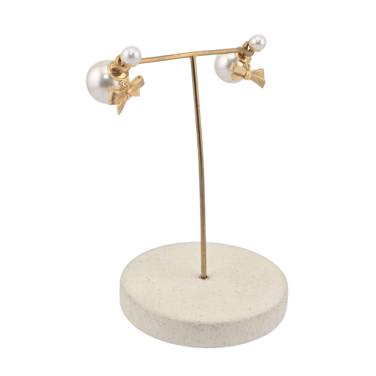 Christian Dior CD Bow Tribales Earrings DIOR