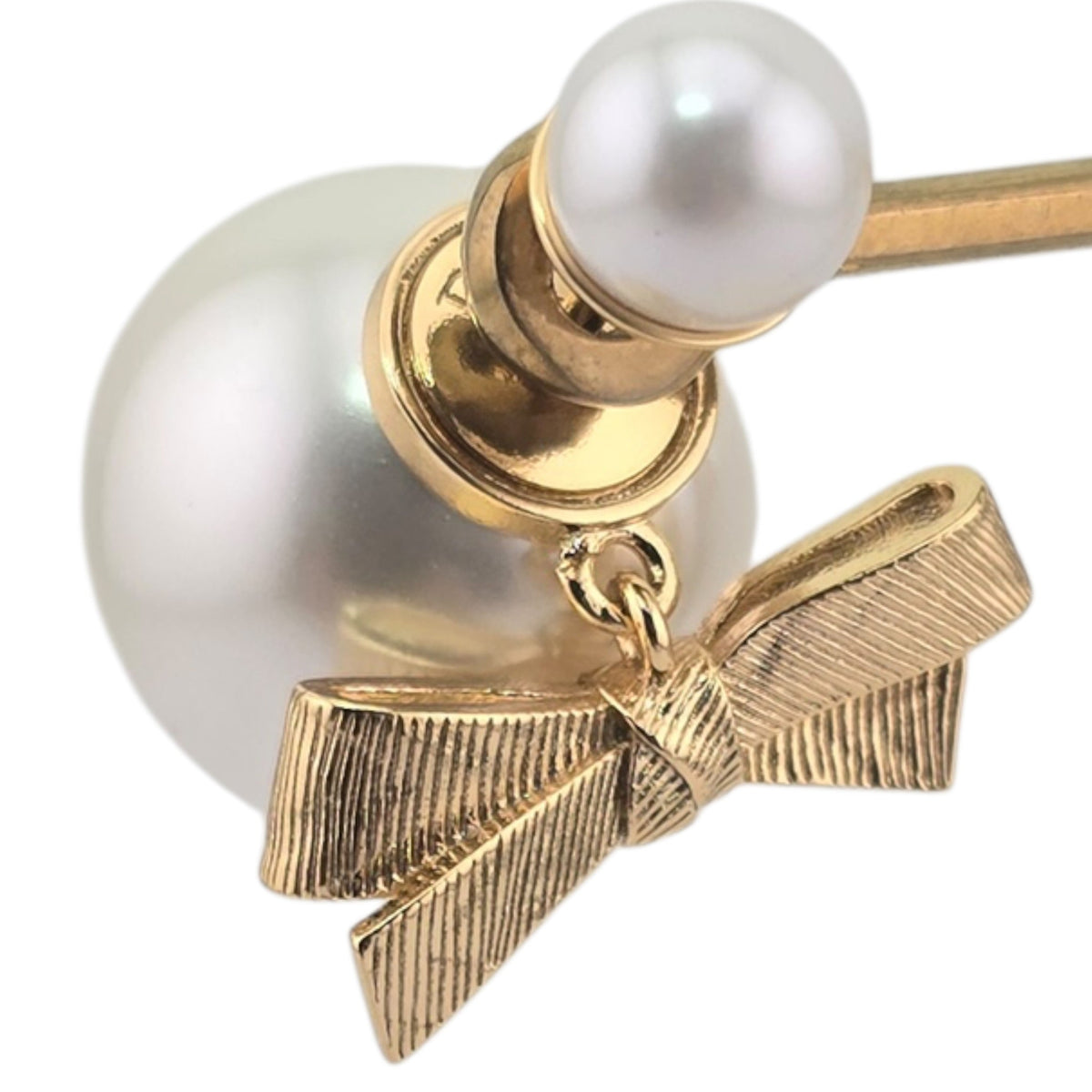 Christian Dior CD Bow Tribales Earrings DIOR