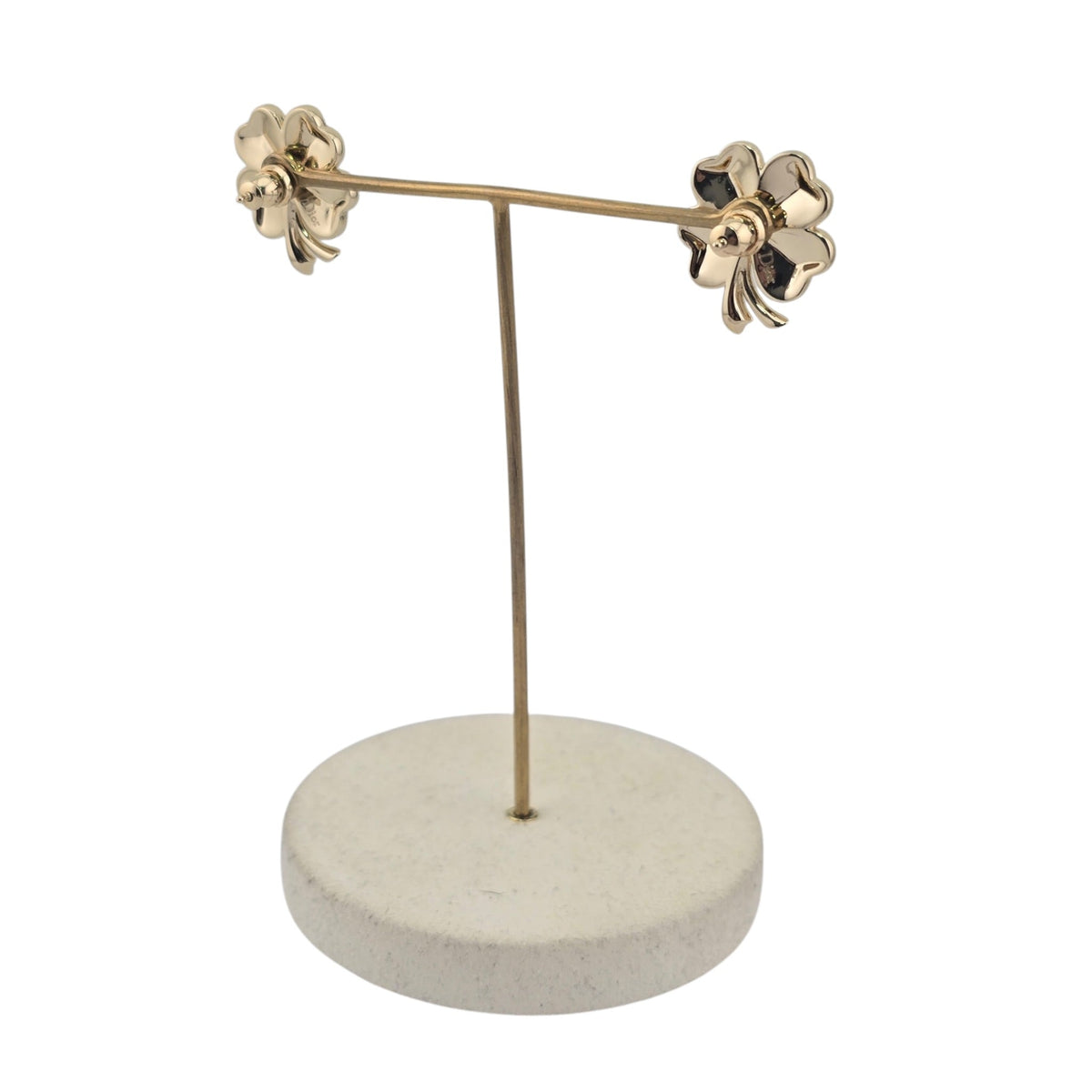 Christian Dior Floral Clover Stud Earrings DIOR