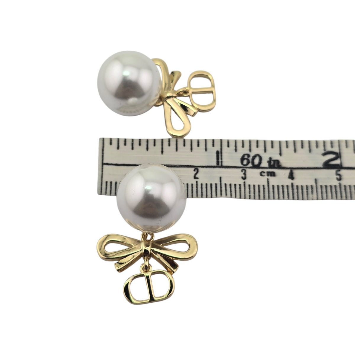 Christian Dior CD Mini Bow Tribales Earrings DIOR