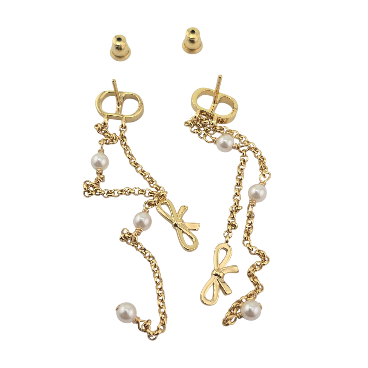 Christian Dior CD Mini Bow Earrings DIOR
