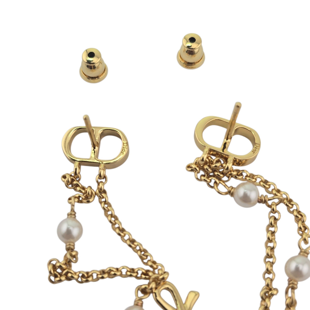Christian Dior CD Mini Bow Earrings DIOR
