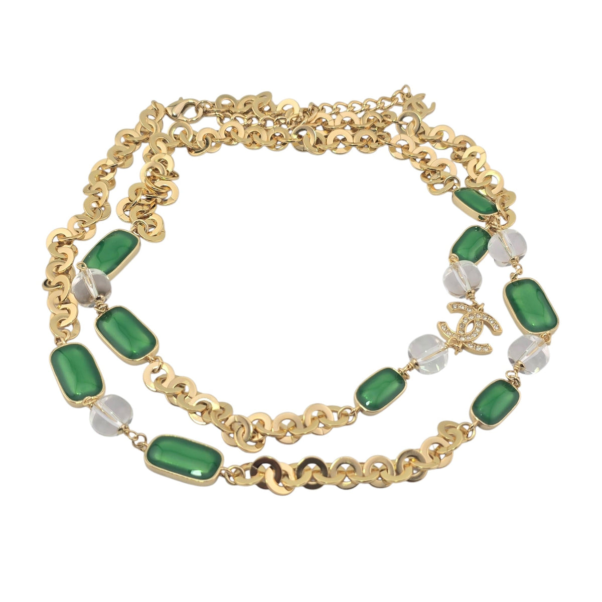 Chanel CC Faux Pearl Gold Long Necklace 2026 CHANEL