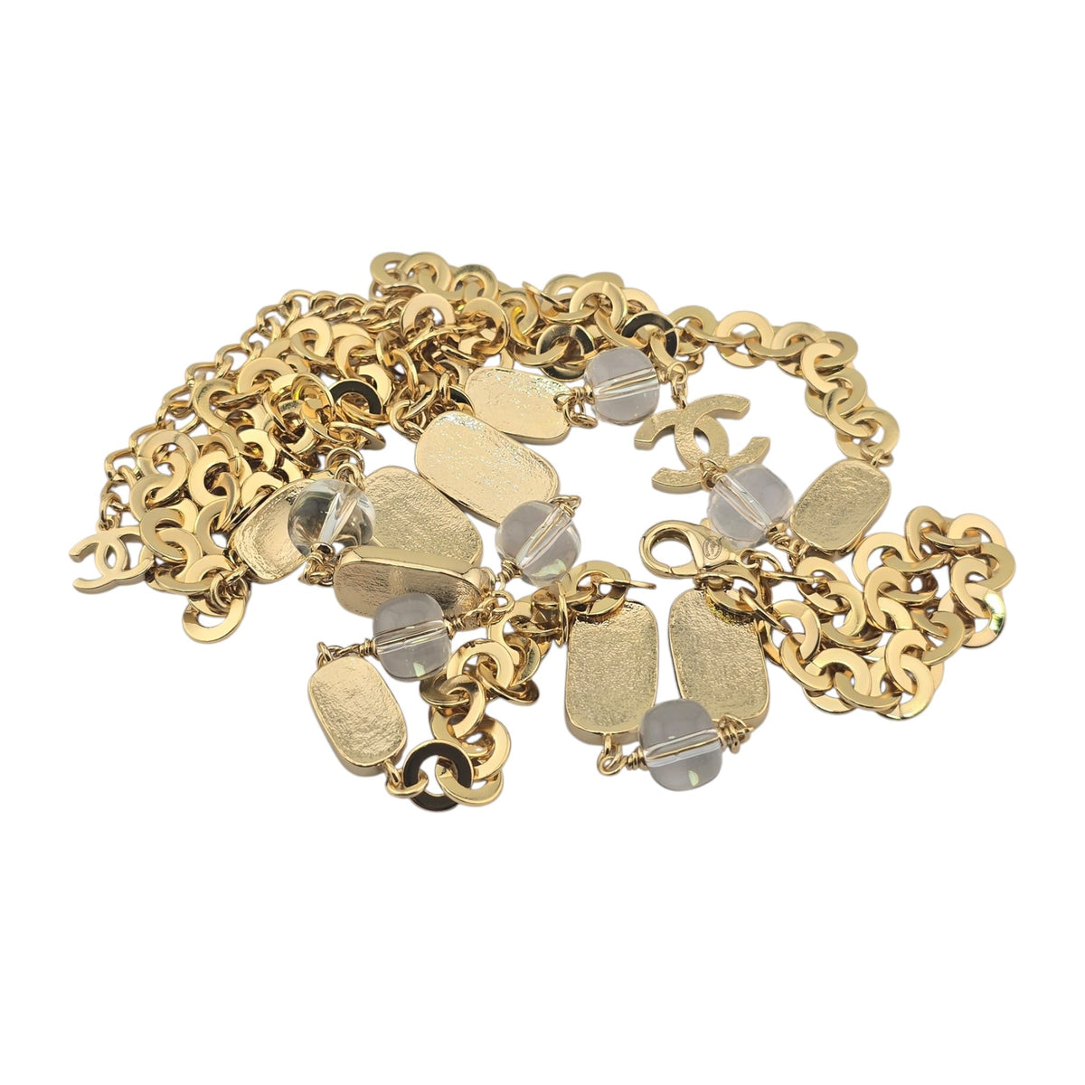 Chanel CC Faux Pearl Gold Long Necklace 2026 CHANEL