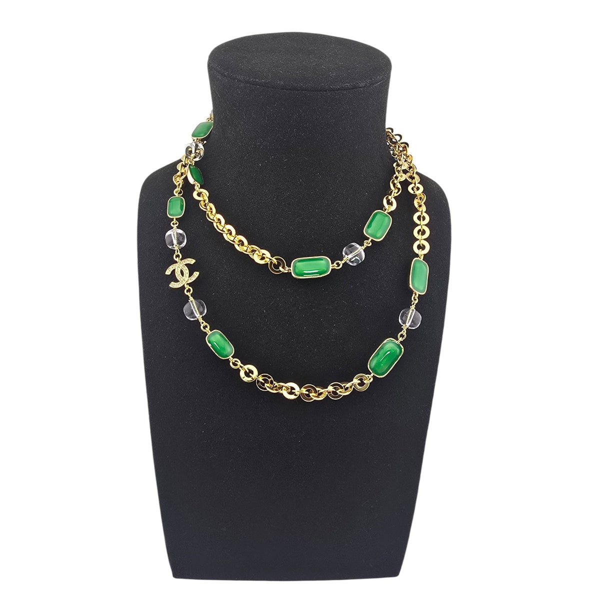 Chanel CC Faux Pearl Gold Long Necklace 2026 CHANEL