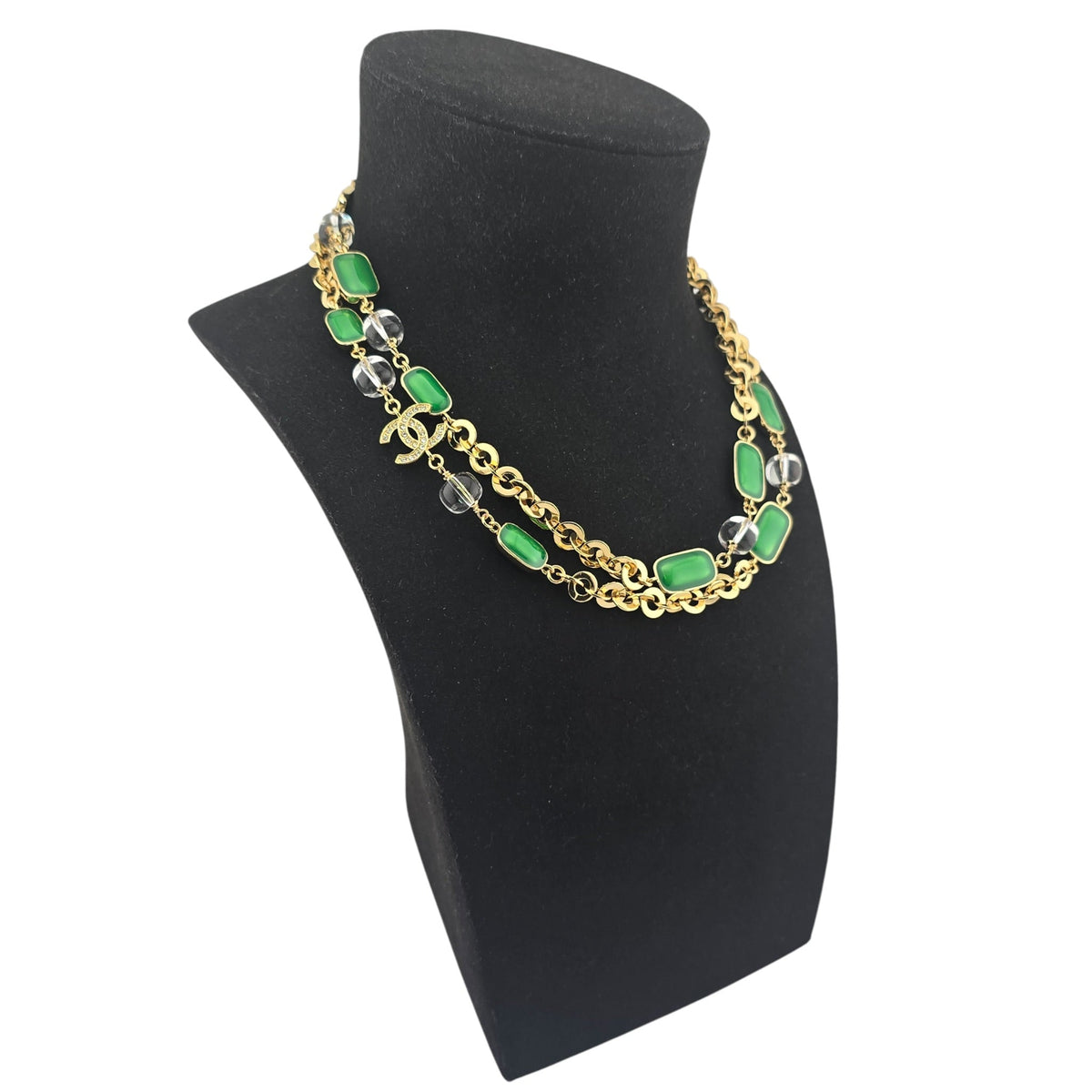 Chanel CC Faux Pearl Gold Long Necklace 2026 CHANEL