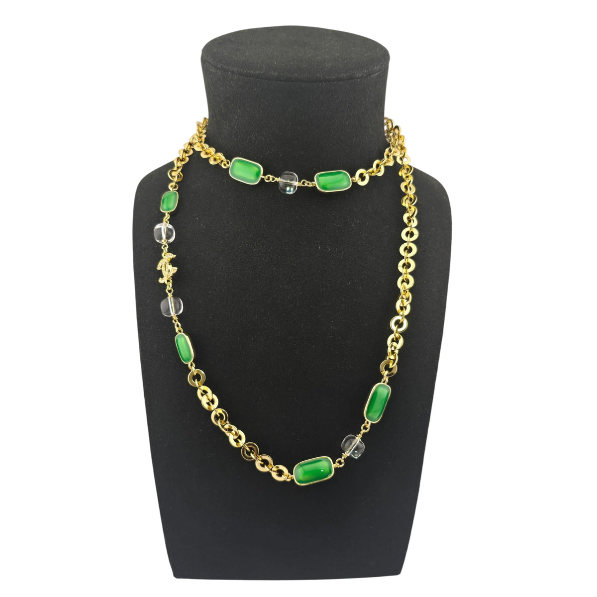 Chanel CC Faux Pearl Gold Long Necklace 2026 CHANEL