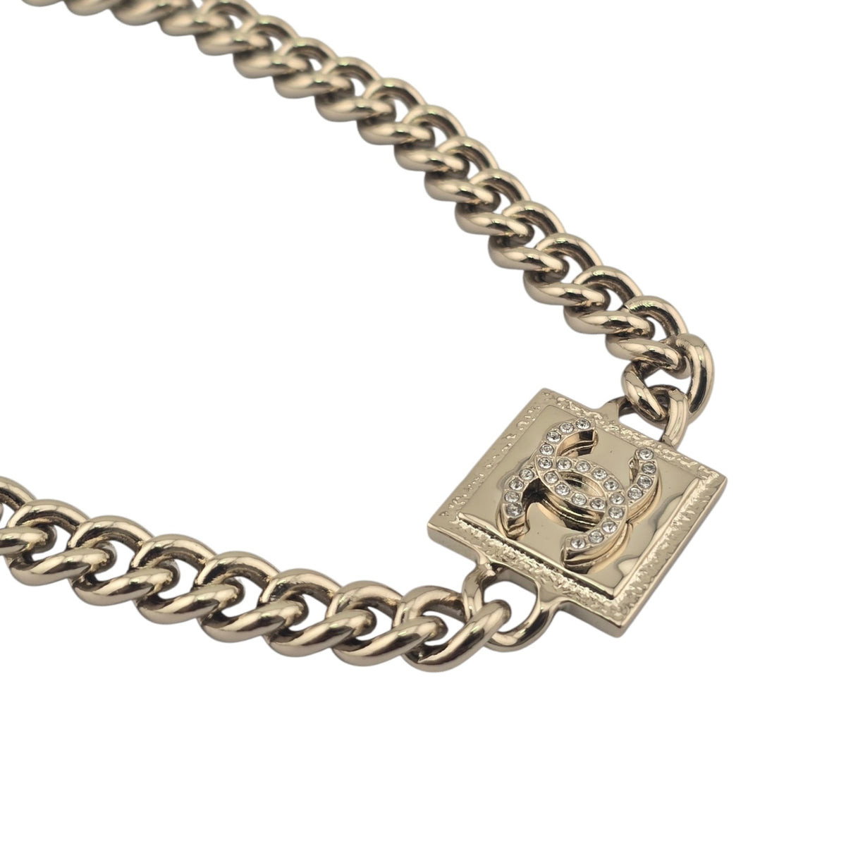 Chanel CC Pendant Gold Choker 2023 CHANEL