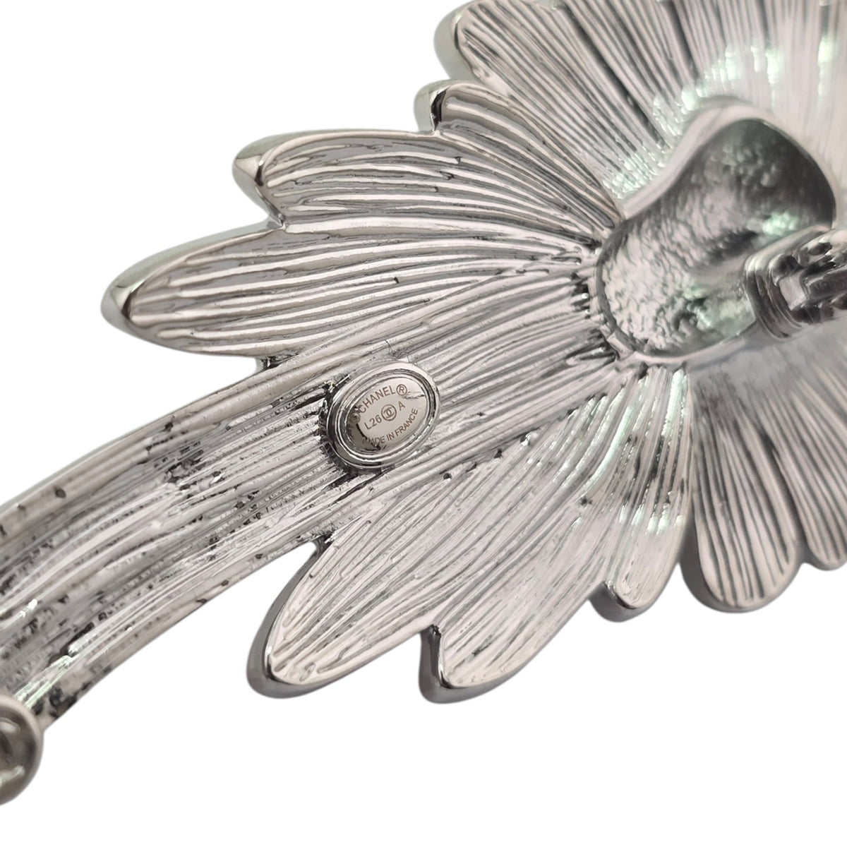 Chanel CC Bird Silver Crystal Brooch 2026 CHANEL