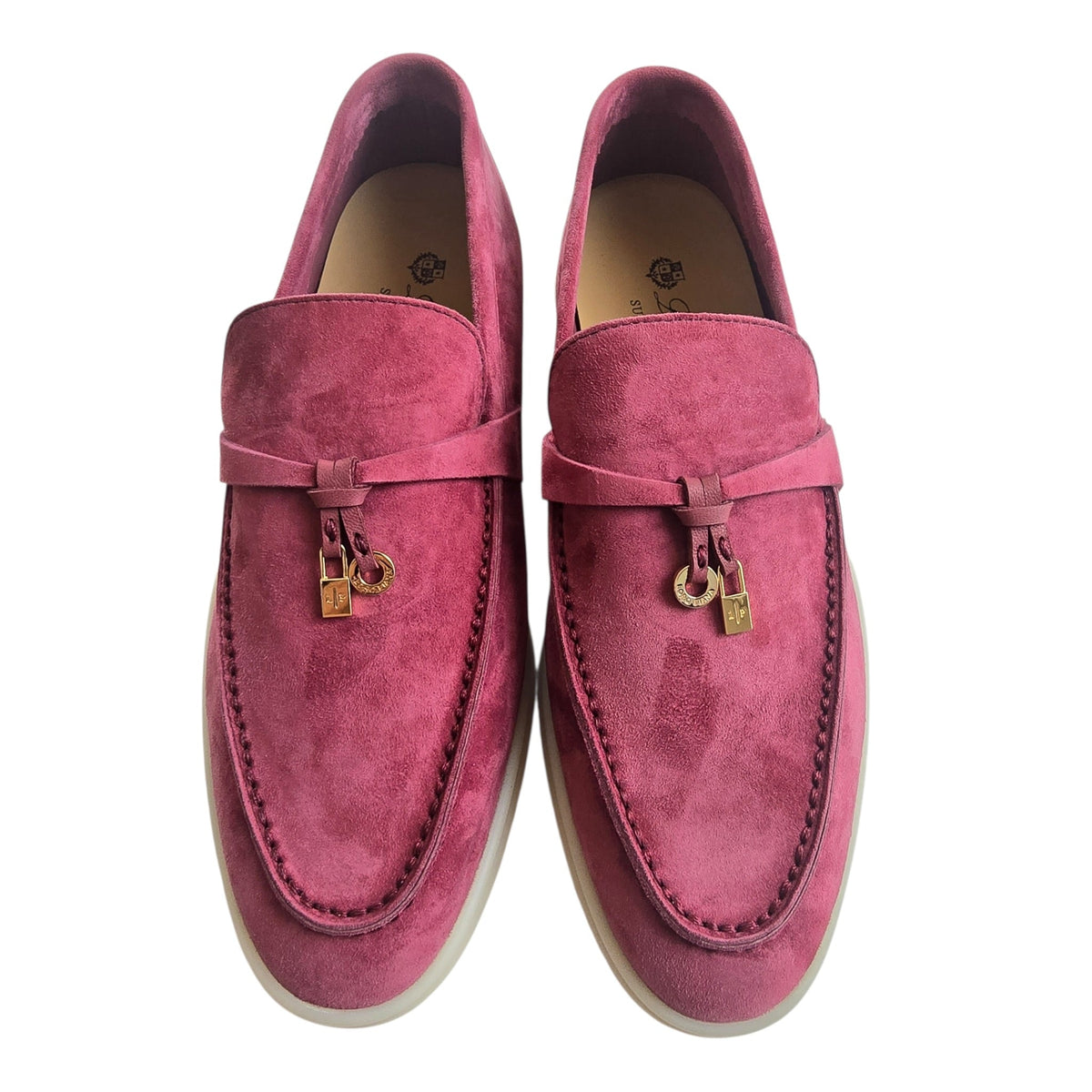 Loro Piana Summer Charms Walk Loafers - Rose - 40 LORO PIANA