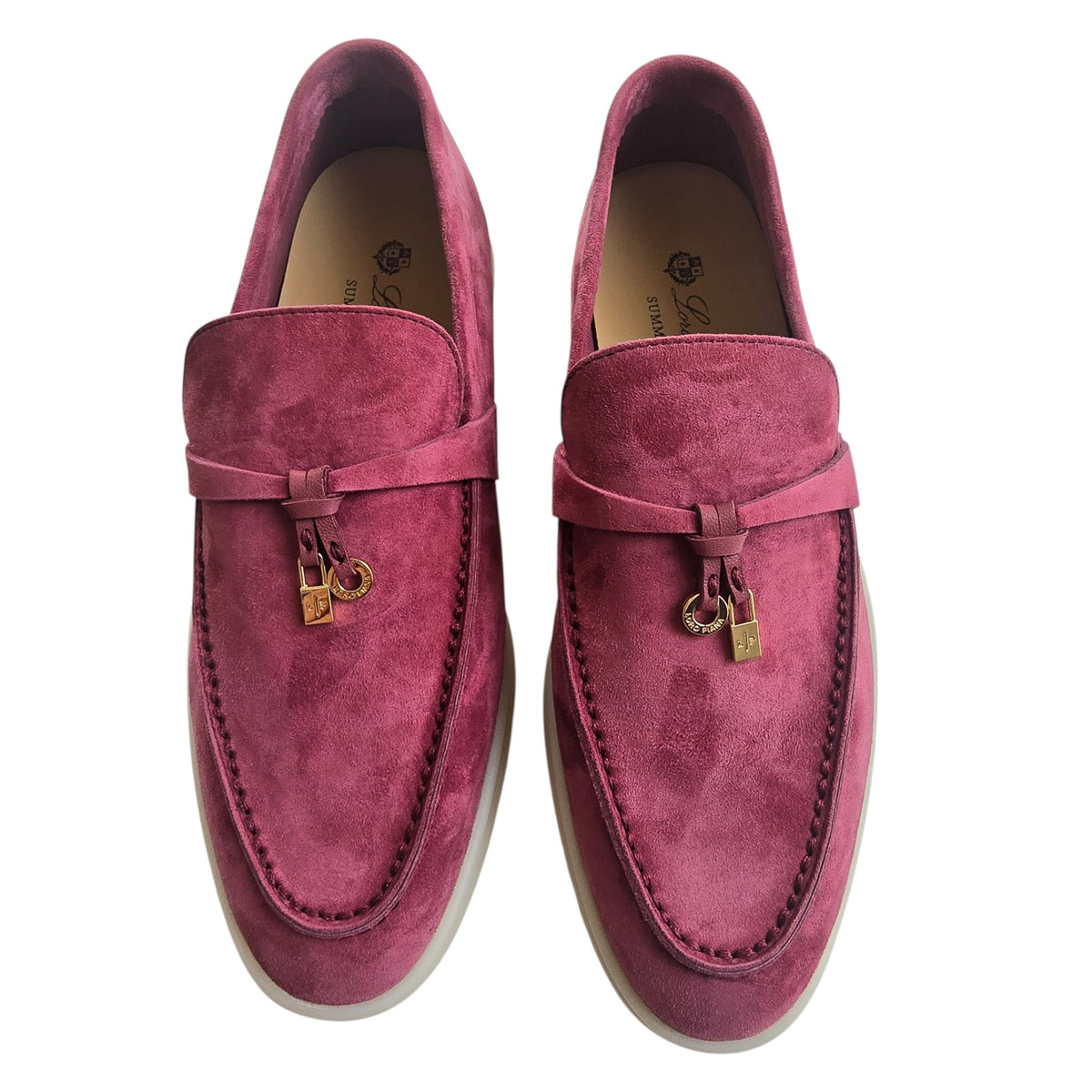 Loro Piana Summer Charms Walk Loafers - Rose - 40 LORO PIANA
