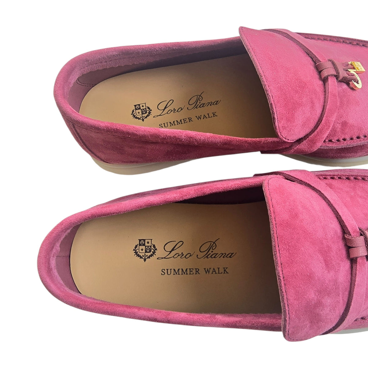 Loro Piana Summer Charms Walk Loafers - Rose - 40 LORO PIANA