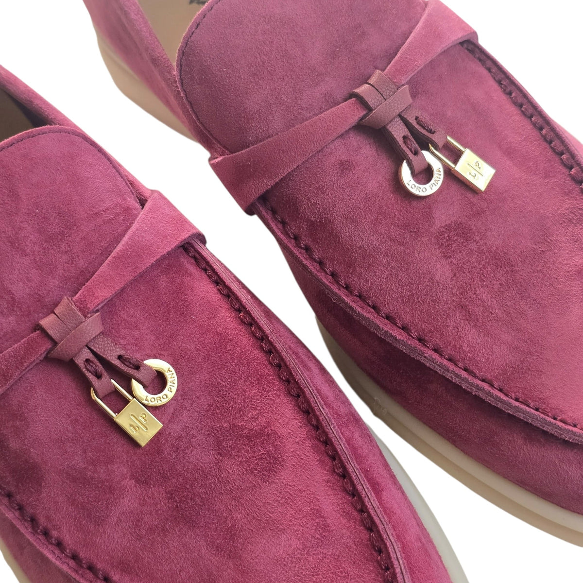 Loro Piana Summer Charms Walk Loafers - Rose - 40 LORO PIANA