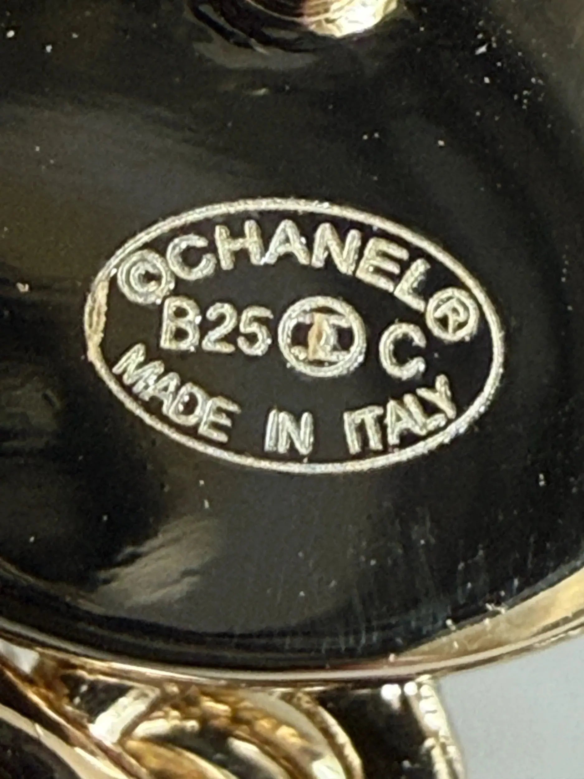 Chanel CC Gold Lambskin Chain Drop Earrings 2025 CHANEL