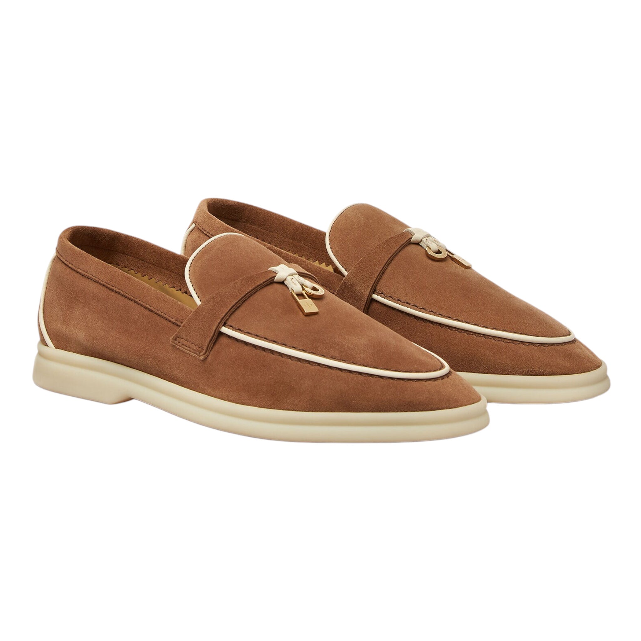 Loro Piana Summer Charms Walk Loafer - Mole - 39 LORO PIANA