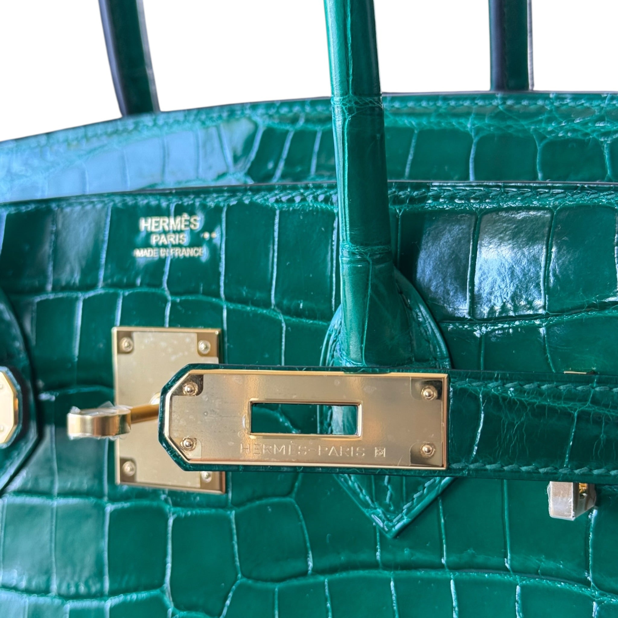 Hermès Birkin 30 Vert Emeraude Niloticus Crocodile GHW HERMES