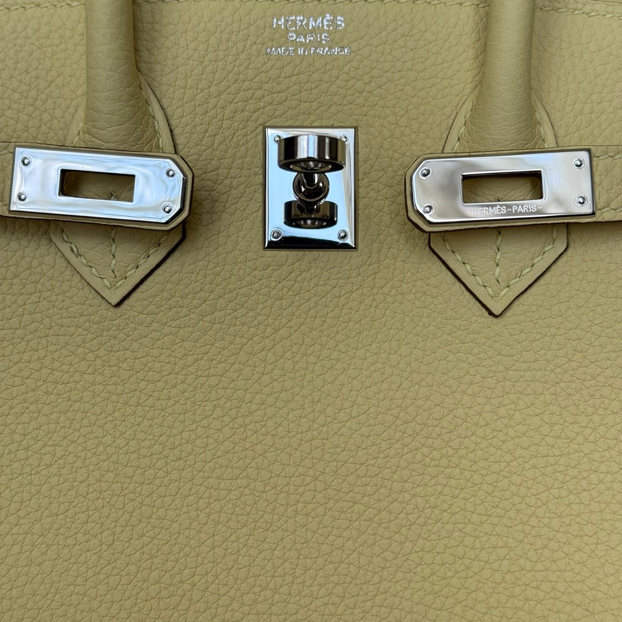 Hermès Birkin 25 Jaune Poussin Togo Palladium Hardware HERMES