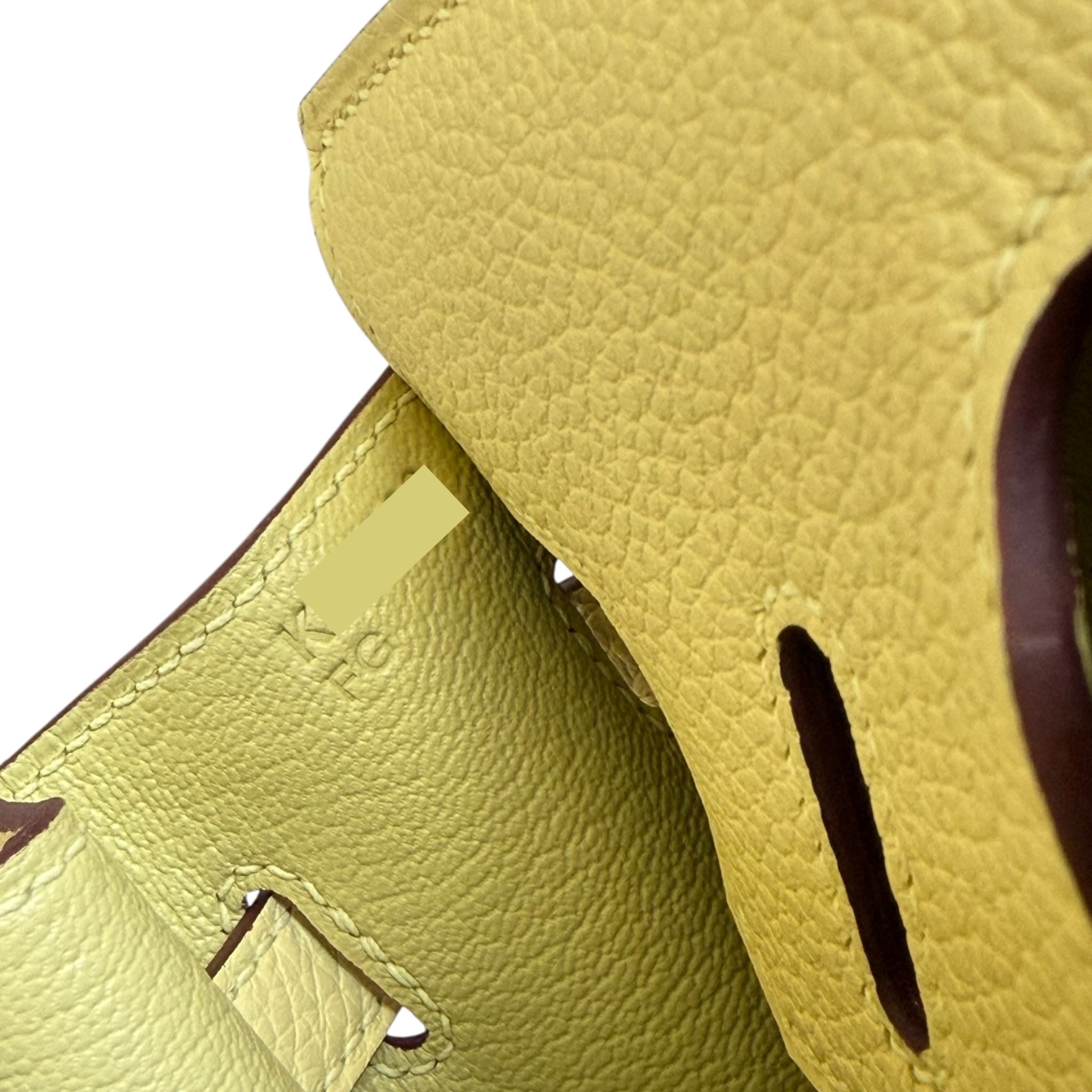 Hermès Birkin 25 Jaune Poussin Togo Palladium Hardware HERMES