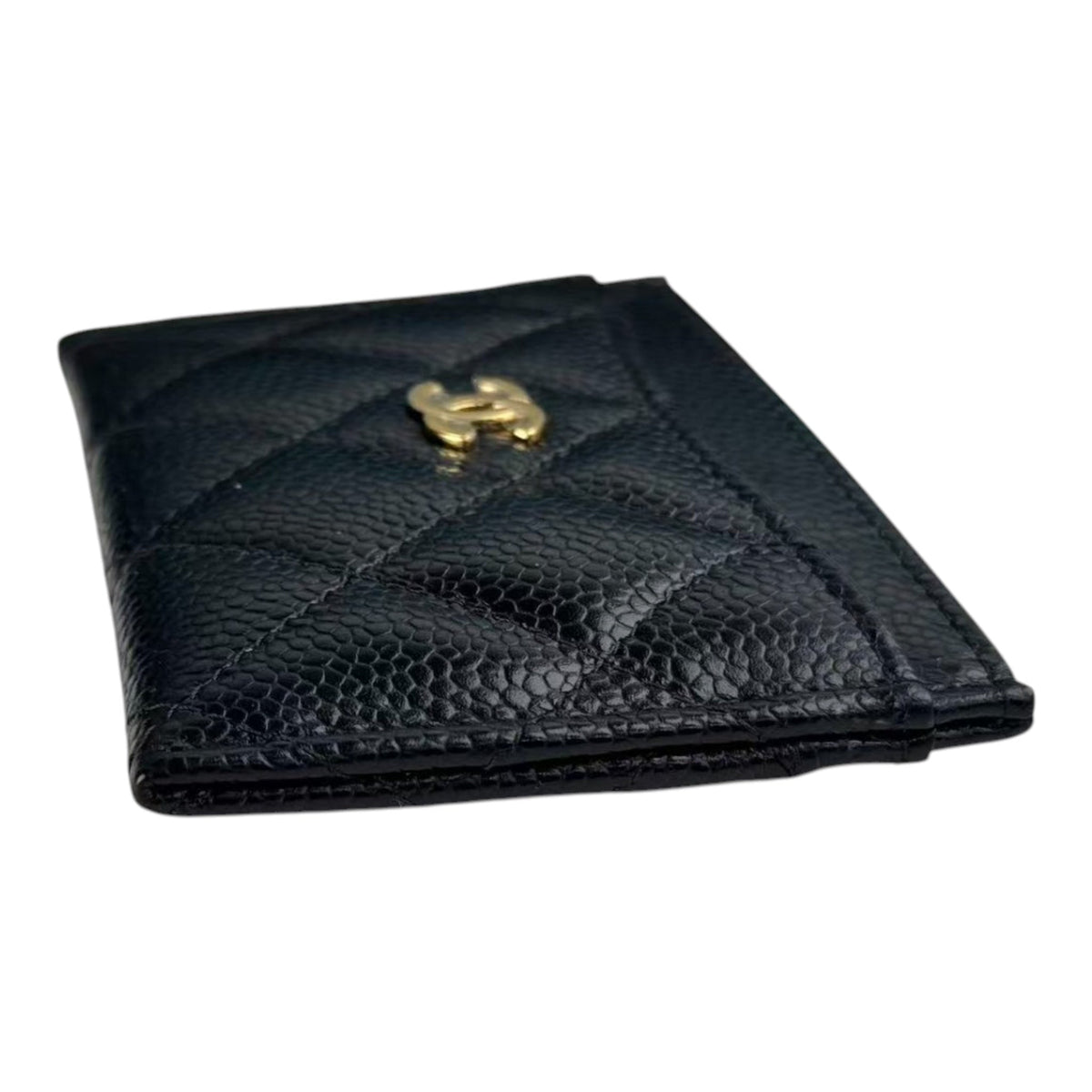 Chanel CC Caviar Black Classic Cardholder GHW CHANEL