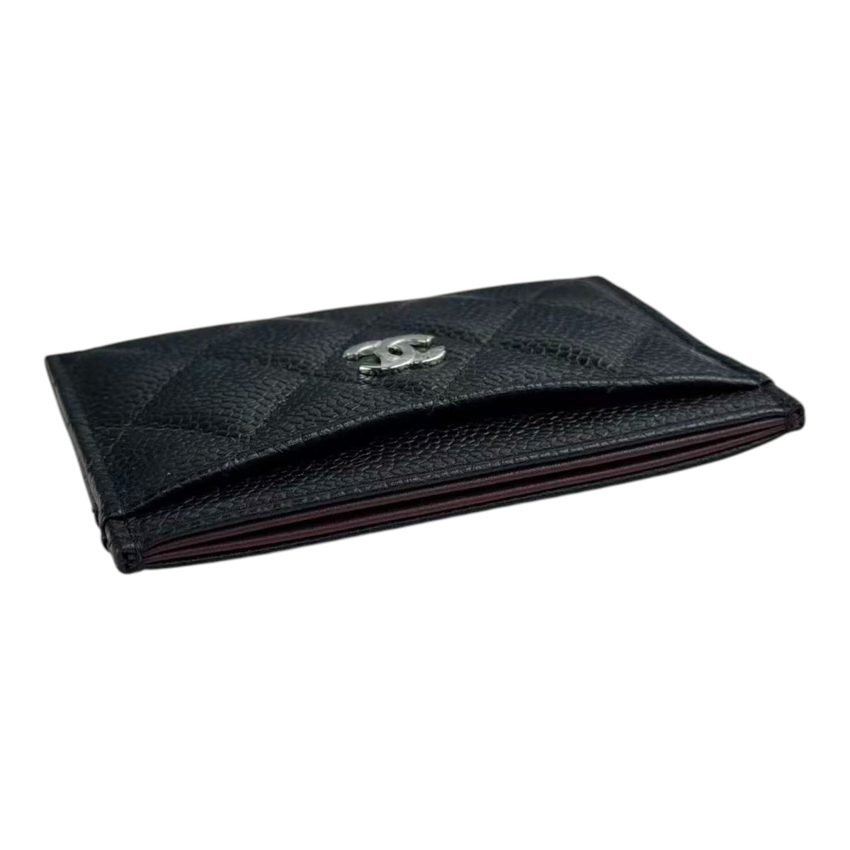 Chanel CC Caviar Black Classic Cardholder SHW CHANEL