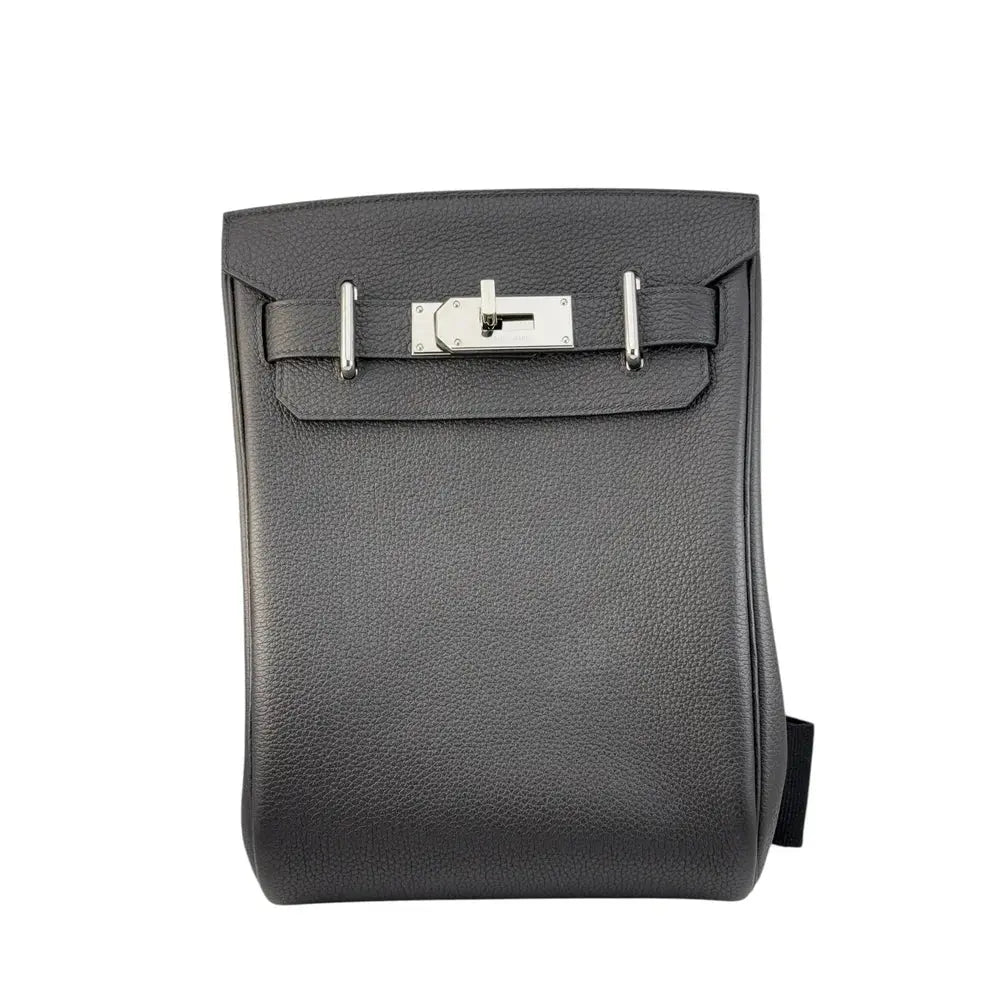 Hermès Hac a Dos PM Noir Togo PHW #W Bag HERMES
