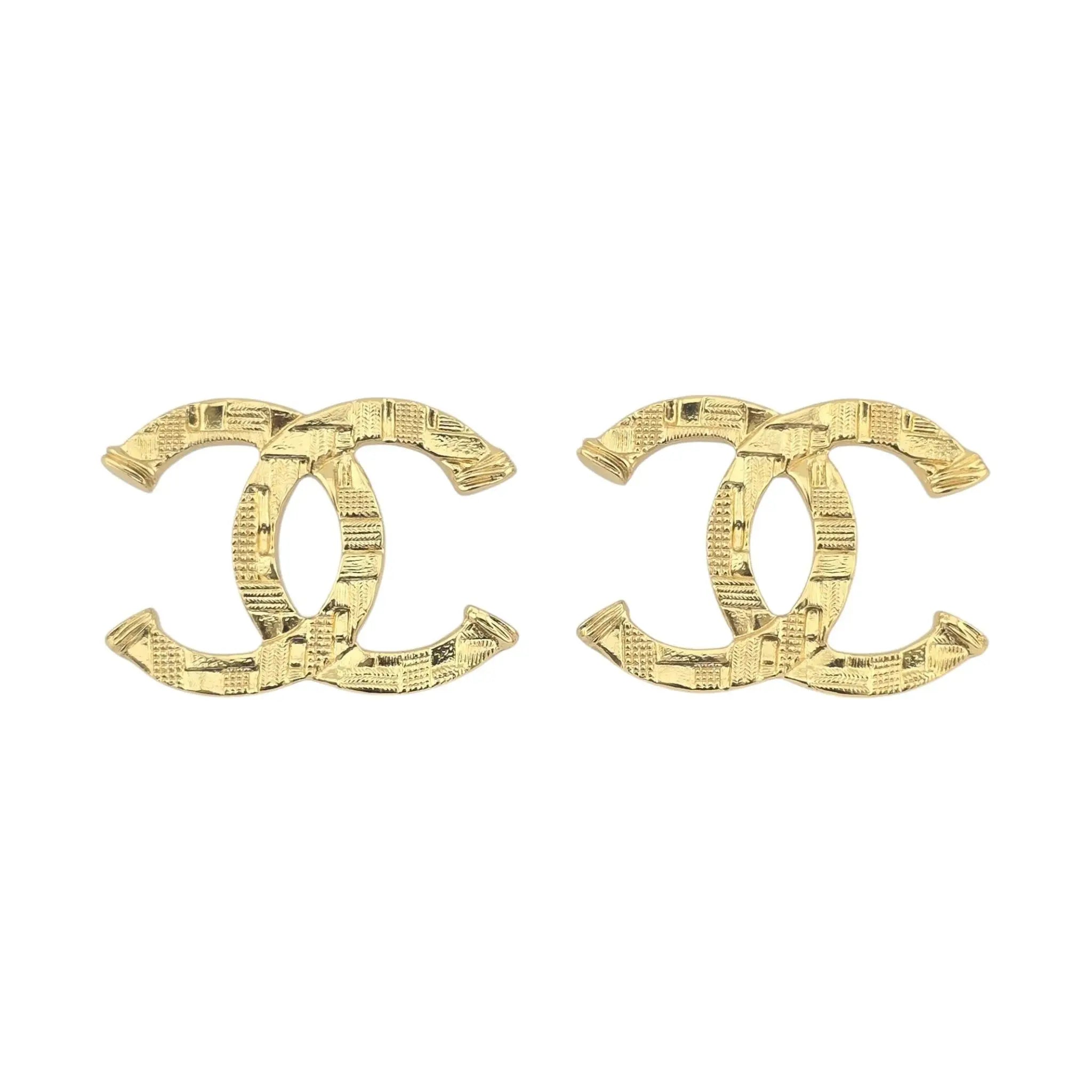 Chanel CC Gold Earrings 2023 CHANEL