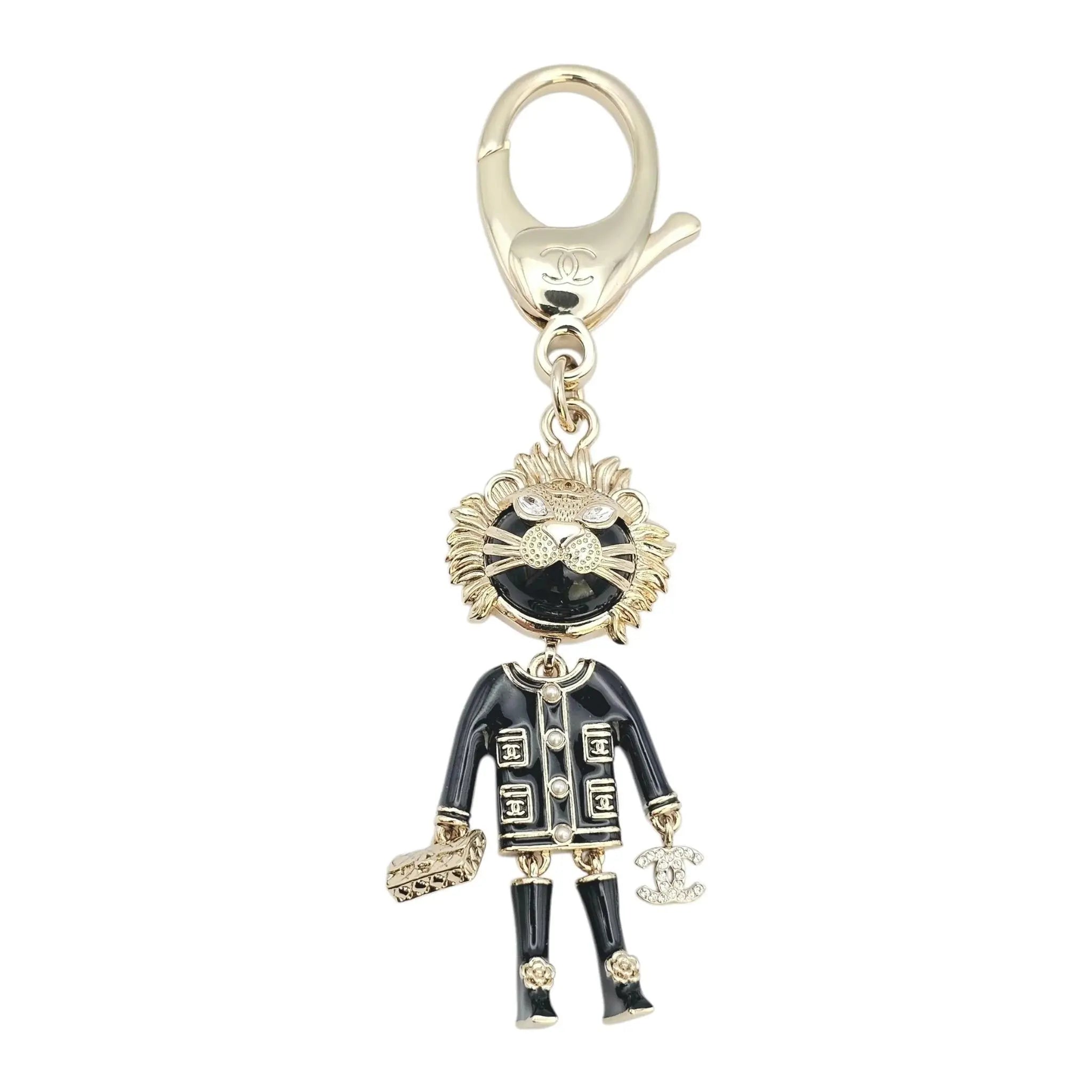 Chanel CC Coco Lion Bag Charm Key Chain CHANEL