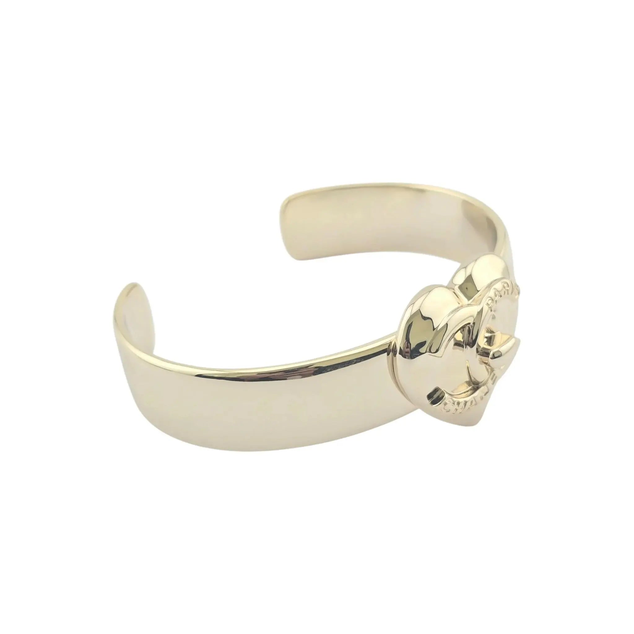 Chanel CC Heart Cuff Bangle 2022 CHANEL