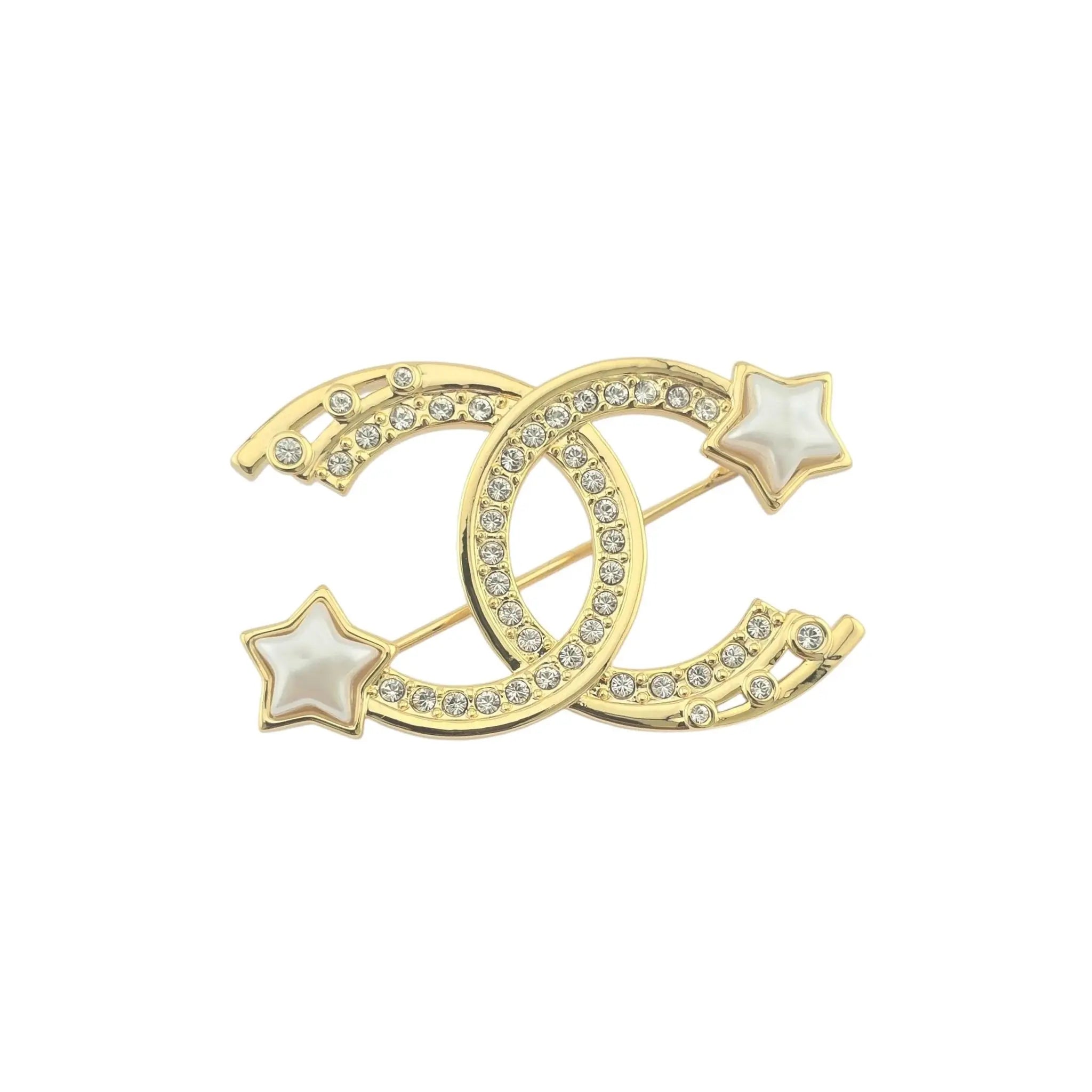 Chanel CC Crystal Pearl CC Star Brooch 2024 BIJOUX HEAVEN