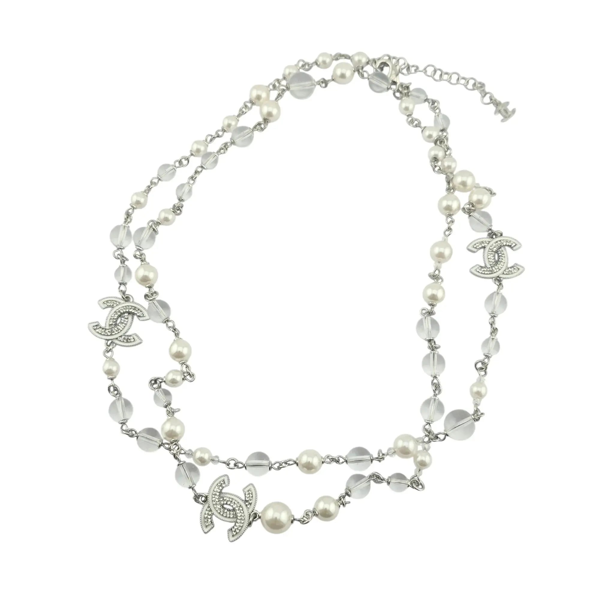 Chanel CC Faux Pearl Long Necklace 2025 CHANEL