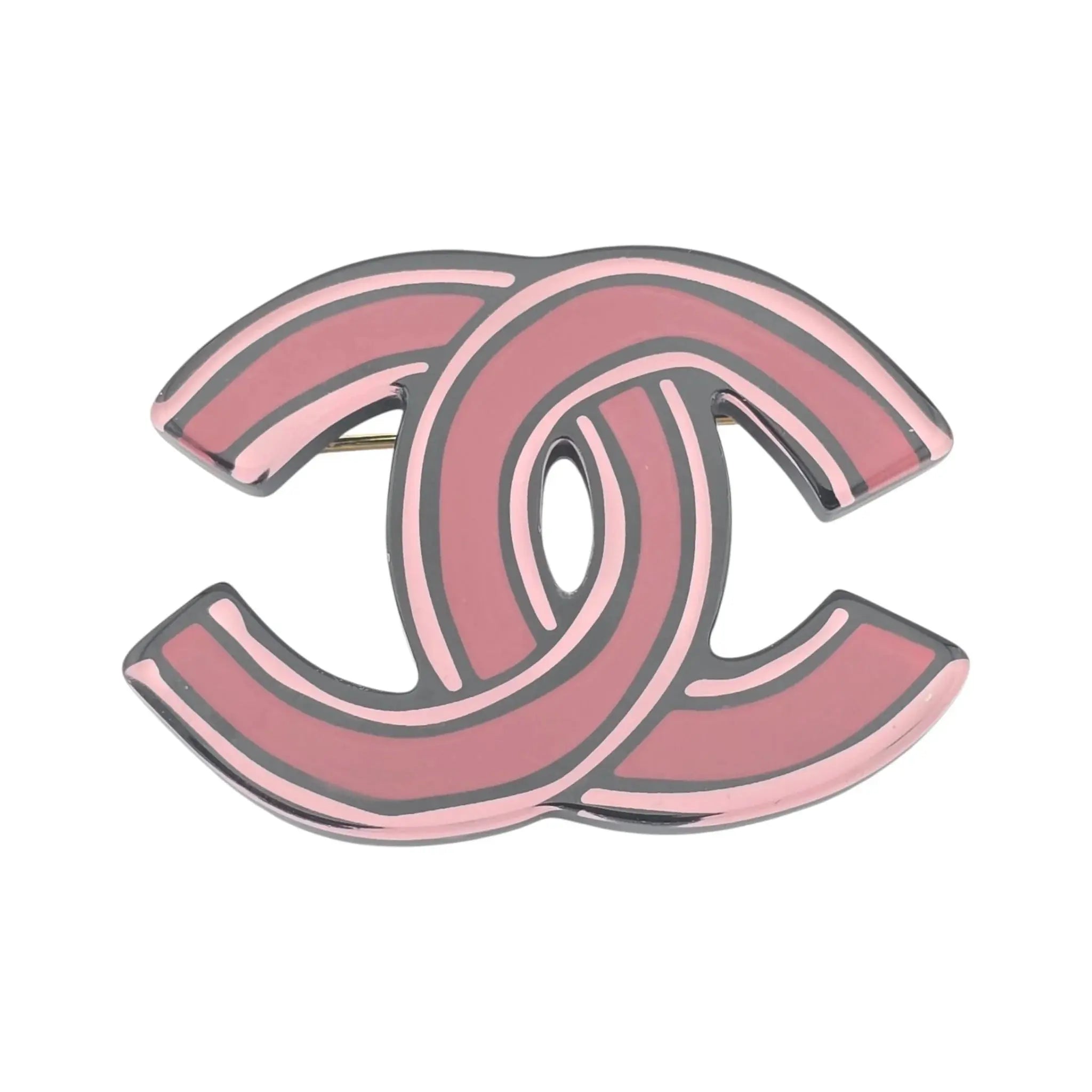 Chanel CC Resin Pink Brooch 2023 CHANEL