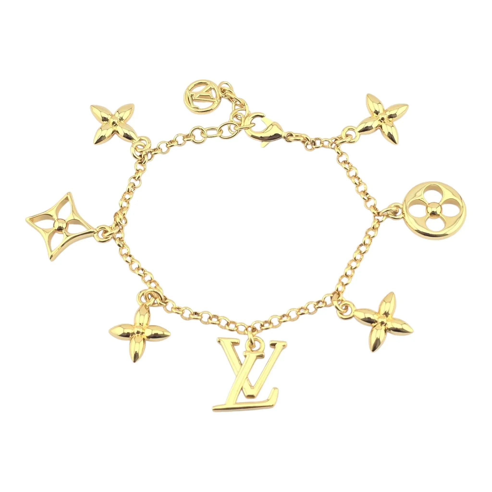 Louis Vuitton LV Iconic Charms Gold Bracelet LOUIS VUITTON