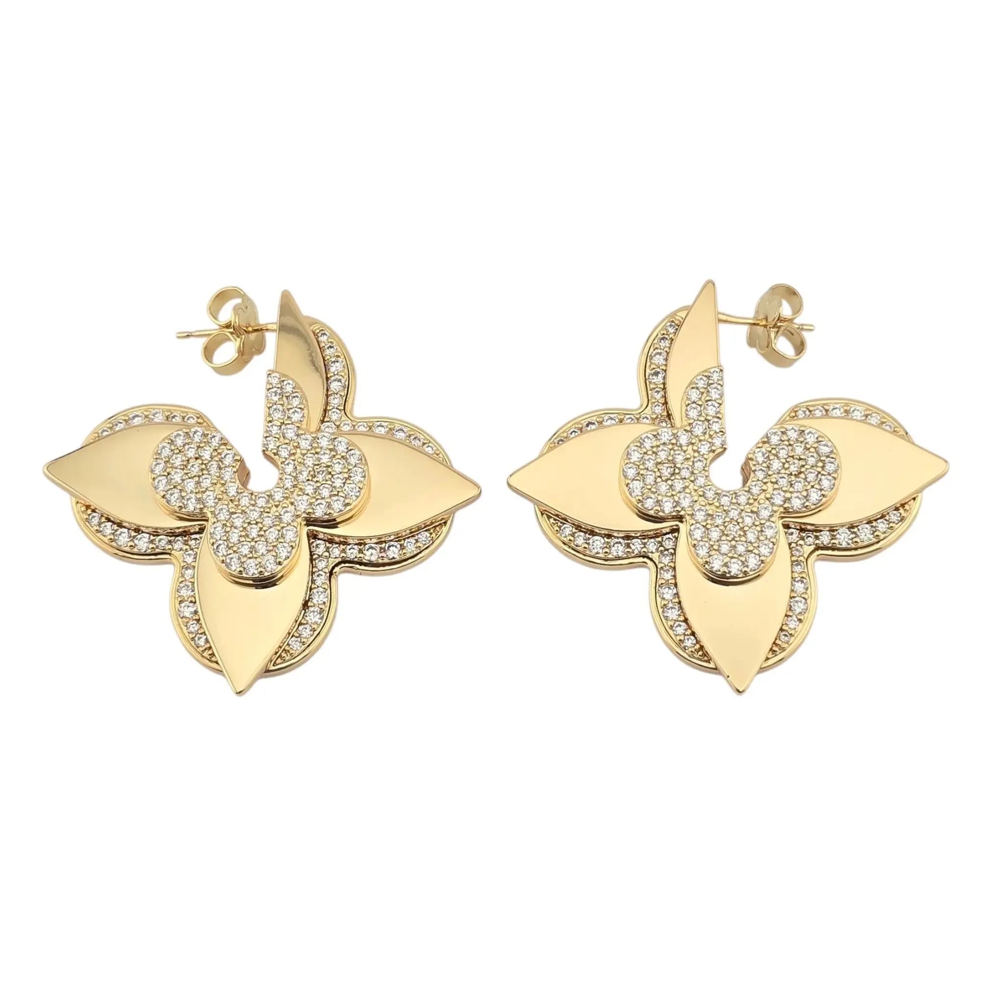 Louis Vuitton LV Medaillon Gold Earrings LOUIS VUITTON