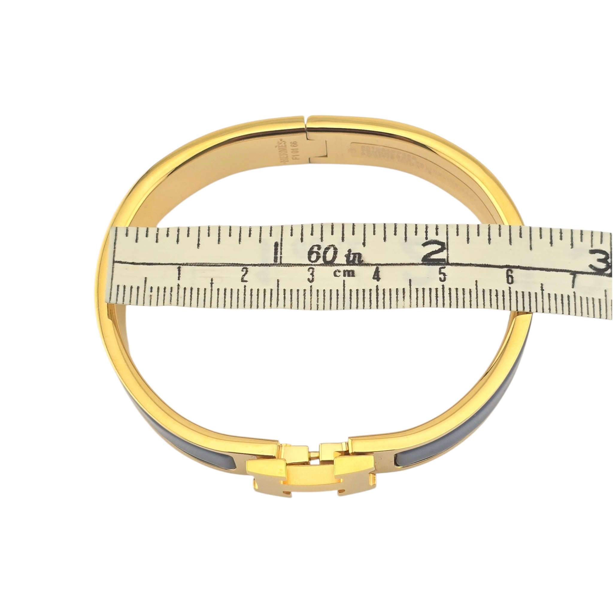 Hermes Clic H Bracelet Navy Gold GM