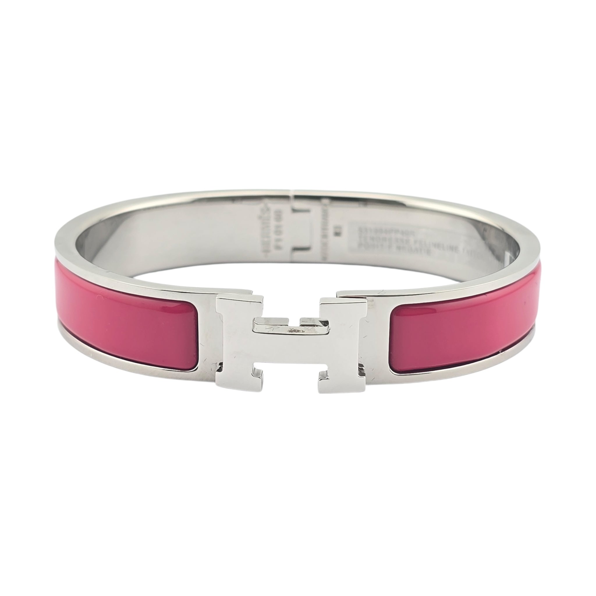 Hermes Clic H Bracelet Pink Palladium GM